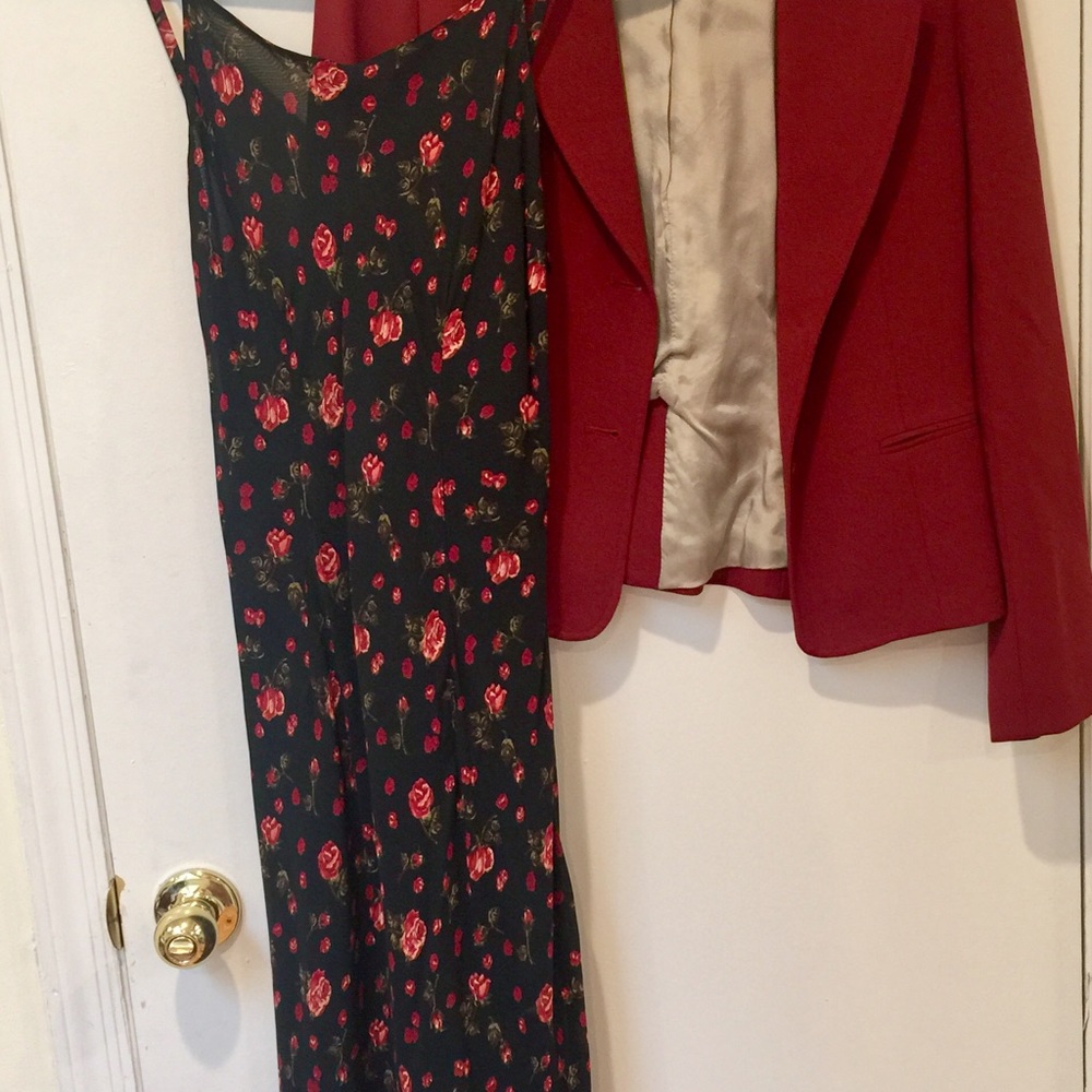 Jigsaw black and red dress